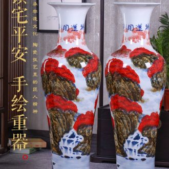 Jingdezhen ceramics antique blue - and - white bound branches connect dragon celestial vase large - sized modern household adornment furnishing articles - 604159501063