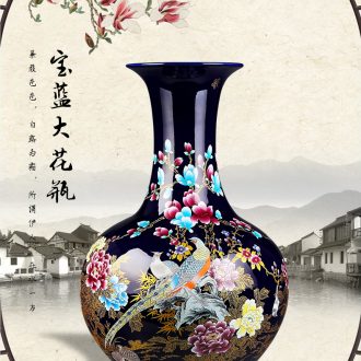 Jingdezhen ceramics of large vase furnishing articles large flower arranging the sitting room of Chinese style household adornment hand - made of porcelain - 41947486895