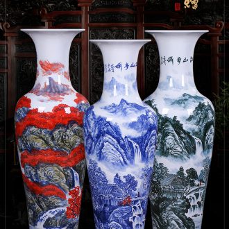 Jingdezhen ceramic vase three - piece furnishing articles sitting room TV cabinet decoration home decoration of Chinese style rich ancient frame large - 590065377714
