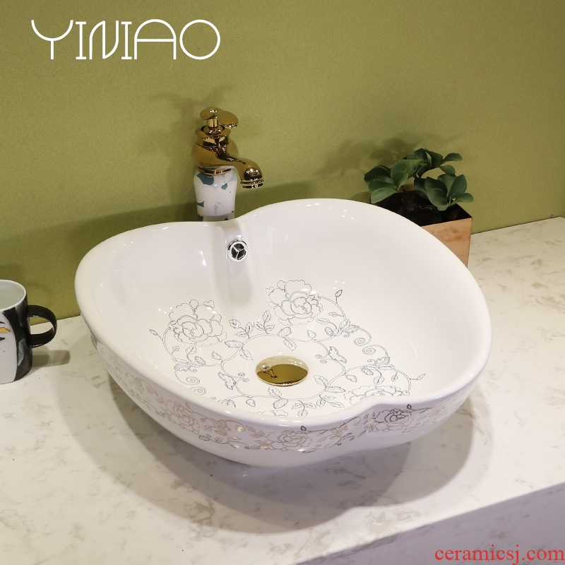 Million birds alien art stage basin ceramic lavatory circular basin basin on the toilet lavabo