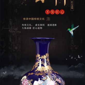 Ground vase large rural Chinese style restoring ancient ways is inserted dried flowers coarse pottery sitting room hotel villa clay ceramic furnishing articles - 572349263024