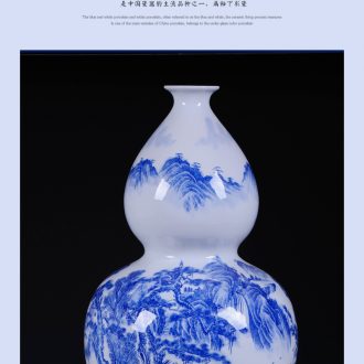 Furnishing articles antique blue and white porcelain of jingdezhen ceramics and a large bottle of fashionable sitting room decoration crafts - 548235283292