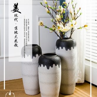 Large three - piece suit of jingdezhen ceramics vase home furnishing articles new Chinese flower arranging rich ancient frame sitting room adornment - 563600274221