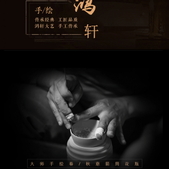 061 jingdezhen ceramics manual hand - made bright future of large vase hotel furnishing articles sitting room fittings - 45342009032