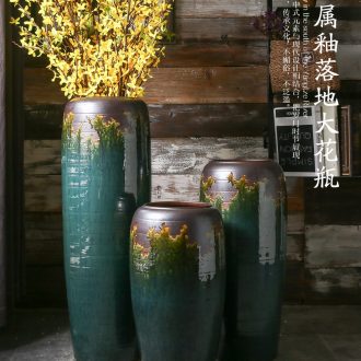 Jingdezhen ceramics big vase live TV ark, gourd landing place to live in the sitting room porch decoration - 553102837219