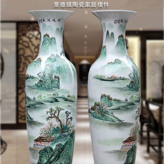 Ground vase large rural Chinese style restoring ancient ways is inserted dried flowers coarse pottery sitting room hotel villa clay ceramic furnishing articles - 534379978458