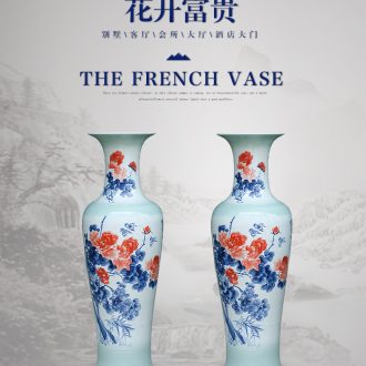 European I household adornment is placed in the sitting room of large dried flower simulation vase TV ark, high ceramic bottle - 570770692907