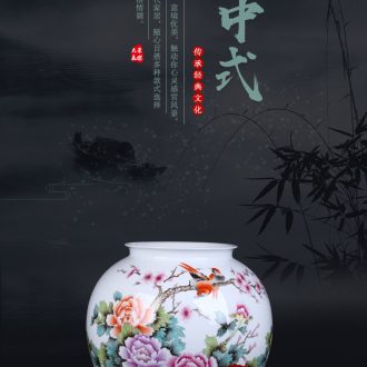 Jingdezhen ceramic vase of large sitting room porch villa Chinese zen dry flower, flower POTS to restore ancient ways furnishing articles - 563564655619