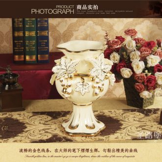 Jingdezhen ceramics vase landing large manual hand - made porcelain child sitting room of Chinese style household furnishing articles TV ark - 43468321060
