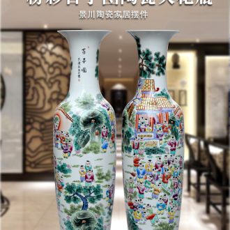 Jingdezhen ceramics has a long history in the bright future of large blue and white porcelain vase hotel furnishing articles - 538870287308 sitting room