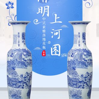 Jingdezhen ceramics vase of large hotel version into Chinese flower arranging sitting room adornment is placed - 569155893049