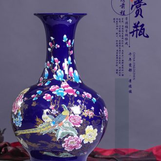 Jingdezhen ceramics large vases, new Chinese style household living room hotel flower arranging, adornment porch place - 543719013389