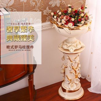 Furnishing articles sitting room vase landed European - style jingdezhen ceramics high dry lucky bamboo I and contracted large style - 525889616480