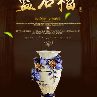Jingdezhen ceramic vase furnishing articles hotel contracted and I adornment flower arranging dried flowers large sitting room ground porcelain - 556840154158