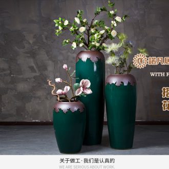 Jingdezhen ceramics high Chinese blue and white landscape painting craft vase of large sitting room adornment is placed - 564472443913