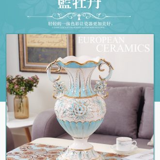 Chinese style restoring ancient ways is coarse ceramic club hotel furnishing articles sitting room window flower arrangement of large vase yulan flower POTS - 561066210083