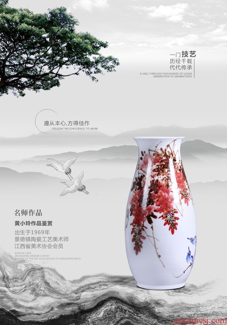 Jingdezhen ceramics of large vases, crystal glaze Chinese I sitting room place hotel housewarming gift - 556797911494