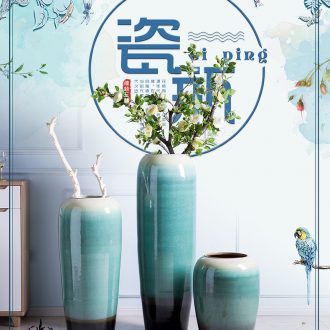 Living room furnishing articles flower arranging ceramic POTS restoring ancient ways of large vase American hotel decoration dried flowers coarse pottery - 572085883685