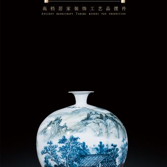 Jingdezhen ceramics, vases, flower arrangement of Chinese style household furnishing articles, the sitting room porch ark decoration large TV ark - 570457260612