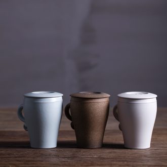 Million kilowatt/hall office ceramic cup with cover large anti hot filter cup office mug cups in extremely good fortune