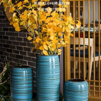 Jingdezhen ceramics hand - made the master of landscape painting large vases, flower arranging new Chinese style porch decoration furnishing articles - 562910663451
