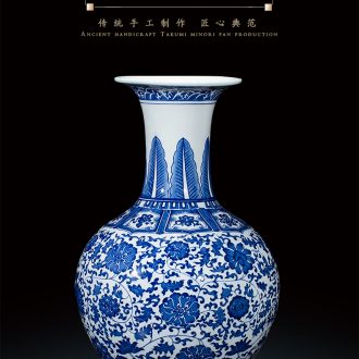 Jingdezhen ceramics vase of large sitting room hotel opening gifts - 559134864013 large porcelain home decoration furnishing articles