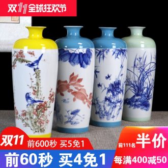 Flower vase furnishing articles sitting room dry Flower porcelain jingdezhen Chinese TV ark, desktop restaurant study ornaments