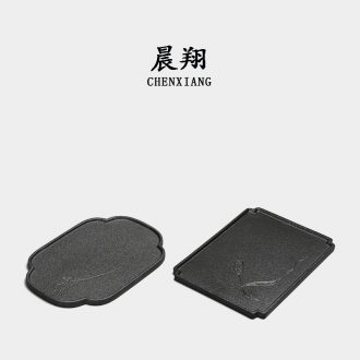 Chen xiang contracted Japanese dry terms plate thick clay ceramic tea tray tray was kung fu tea tea pot bearing pot
