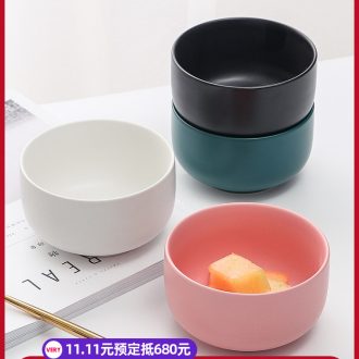 Nordic ceramic bowl individual creative contracted wind move web celebrity home tableware breakfast is bread and butter rice bowls small bowl