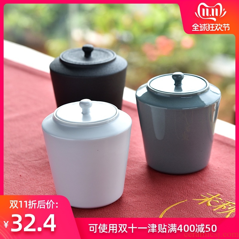 Hong bo the best sealing ceramic tea set tea caddy fixings tea caddy fixings storehouse household storage travel pot pu 'er tea boxes