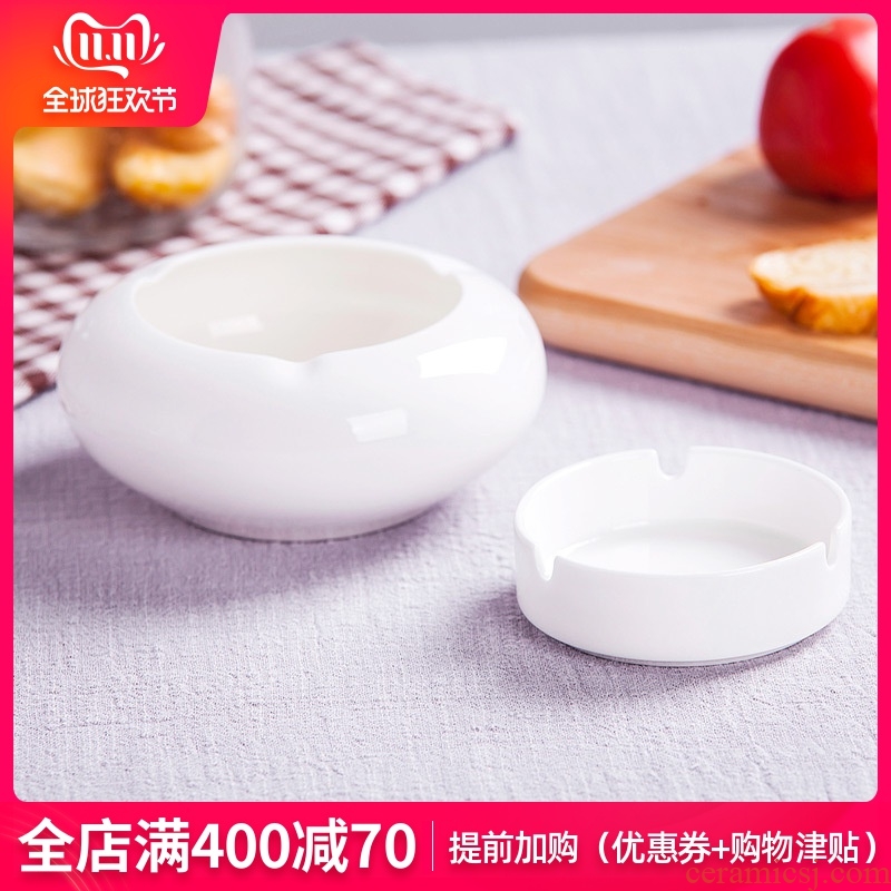 Jingdezhen ceramic creative move fashion large ashtray contracted Europe type ceramic home sitting room adornment ash tray