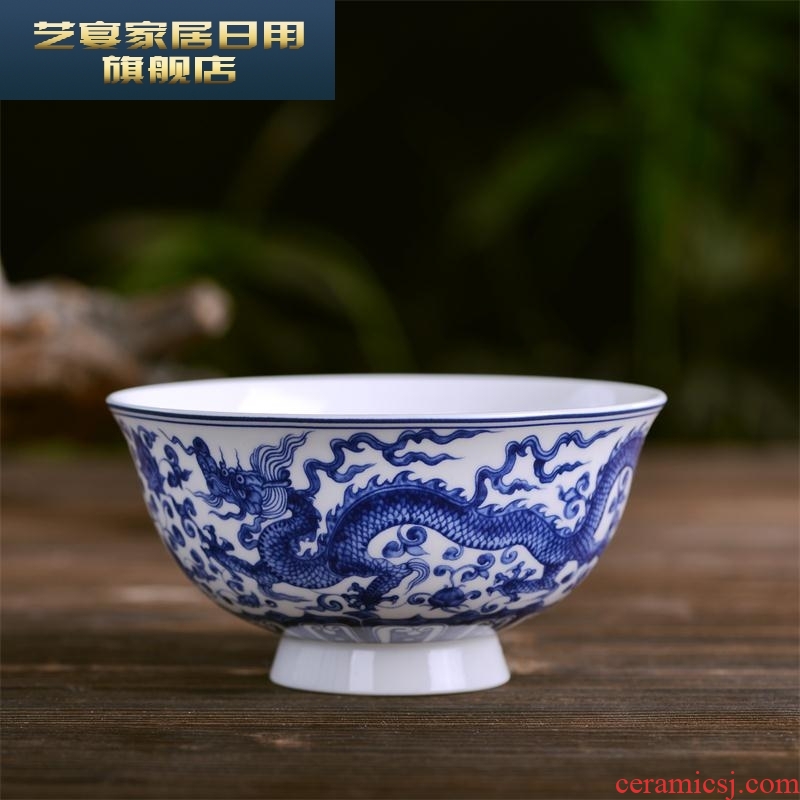 3 blue and white porcelain bowls ql 5 inch ceramic bowl glair rice bowls jingdezhen ipads porcelain tableware rainbow such as bowl bowl bowl