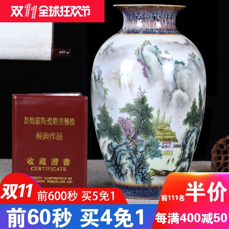 The Master color glaze porcelain vase furnishing articles of jingdezhen ceramics flower arranging dried flowers sitting room home decorative arts and crafts