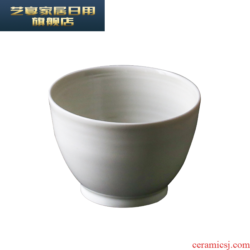 5 XFJ jingdezhen ceramic bowl manual move tableware plant ash glaze household Japanese single pack more jobs