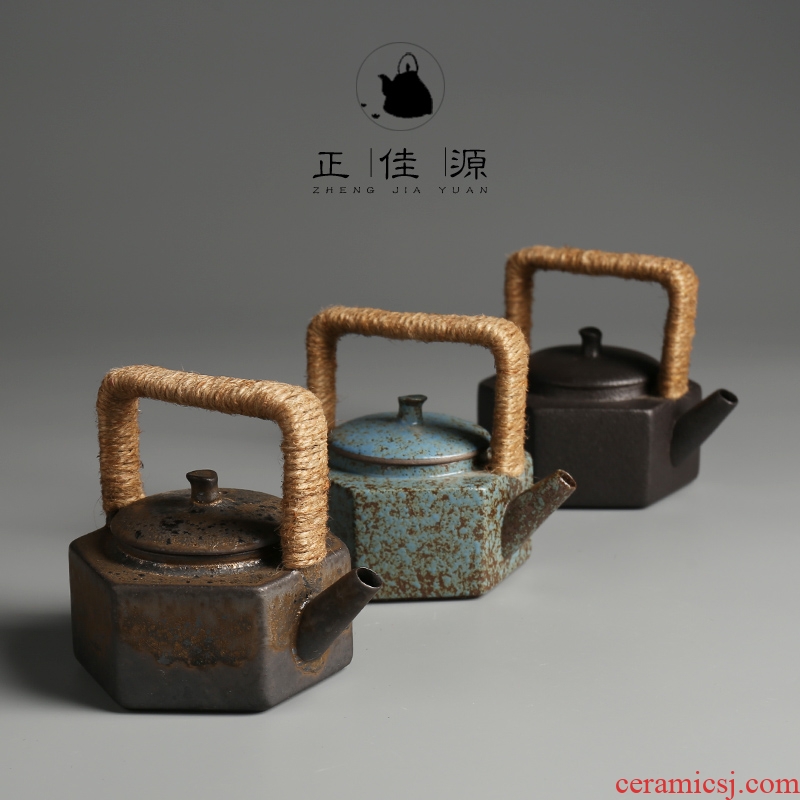 Restoring ancient ways is good source Japanese girder pot of warm the teapot ceramic teapot single pot of coarse pottery kung fu tea set variable teapot