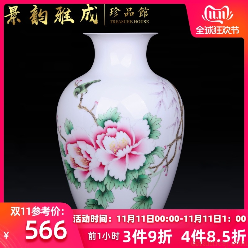 Jingdezhen ceramic hand - made flowers vase decoration crafts are sitting room porch flower arranging, arts and crafts