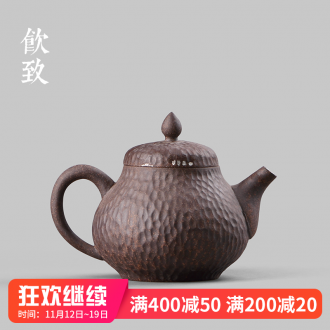 Ultimately responds to the old rock, all hand hammer home the teapot coarse pottery teapot large ceramic kung fu tea pot