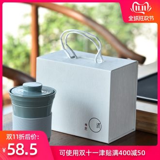 Hong bo the best ideas with cover filtration separation glass ceramic tea lovers make tea cup master cup single CPU suits for
