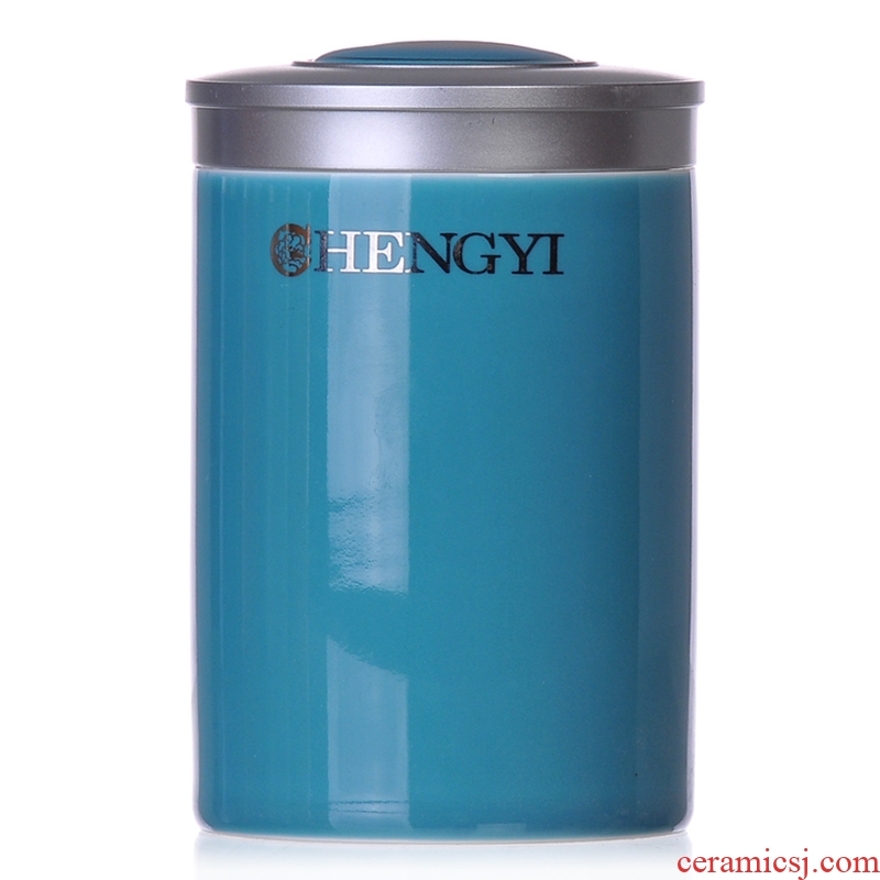 East west tea pot of ceramic tea pot lid seal pot sugar jar of PC material POTS yangxin dazzle see straight canister
