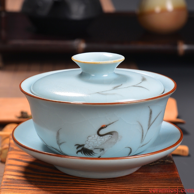 Kung fu tea tureen jingdezhen hand - made your up only three tureen slicing your porcelain worship to use your up tureen specials