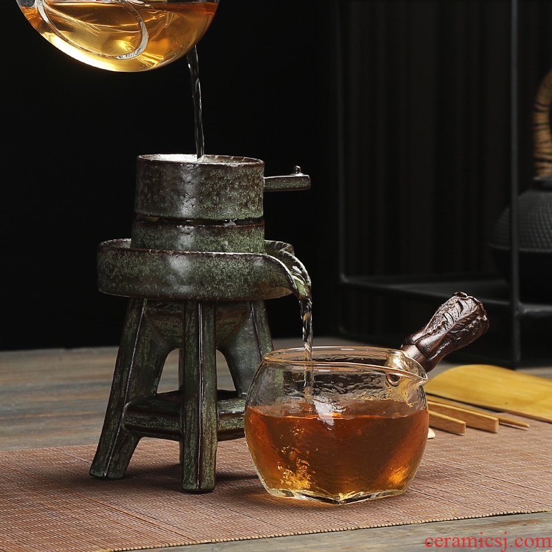 Chen xiang stone mill archaize coarse pottery) ceramic creative network to accessories kung fu tea tea tea strainer