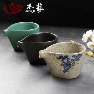 Tea set reasonable ceramic cup Tea ware thickening coarse pottery retro points heat - resistant kung fu Tea accessories device and a cup of Tea