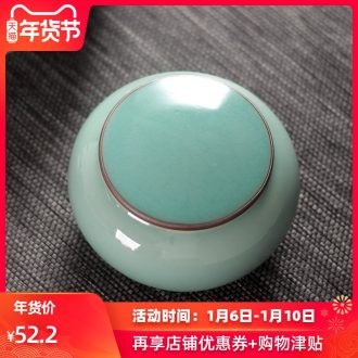 Ceramic tea pot seal storage tanks longquan celadon small portable tea caddy fixings household Ceramic POTS