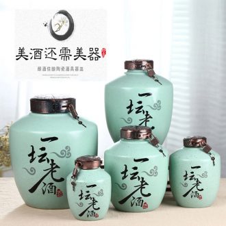 Xin MAO jingdezhen ceramic bottle is empty bottles of wine jar 1 catty 3 kg 5 jins of 10 jins home wine bottle seal wine