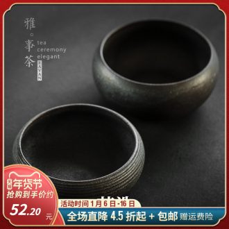 Variable glaze iron tea wash cup bowl type ceramic building water wash to large up writing brush washer from kung fu tea accessories tea water
