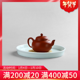 Ultimately responds green tea CiHu socket socket to round ceramic Japanese pot of water dry terms Taiwan zen have pot tray of tea tea tray