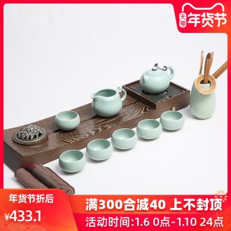 Porcelain collect fortune wings wood tea tray tea set tea house tea ceramic tea set a complete set of kunfu tea