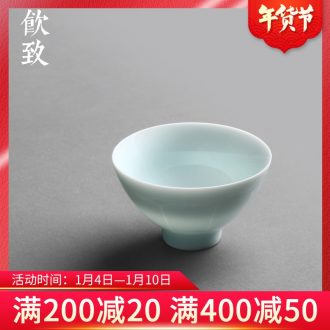 Ultimately responds to shadow celadon jingdezhen ceramic cups sample tea cup kunfu tea cup a single master cup small single cup bowl