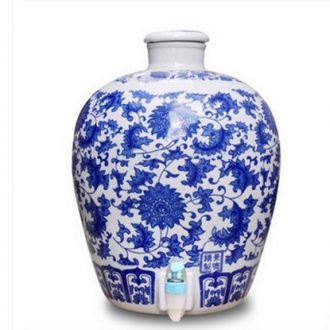 50 kg 20 jins 30 jins with jingdezhen ceramic jar expressions using mercifully it altar wine bottle wine bottle with tap