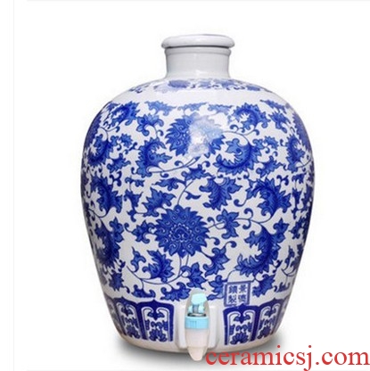 50 kg 20 jins 30 jins with jingdezhen ceramic jar expressions using mercifully it altar wine bottle wine bottle with tap